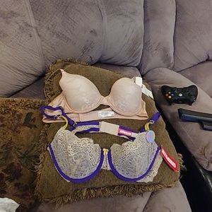 (2) Extremely comfy brand new with tag bras